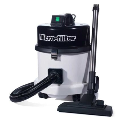 Numatic MFQ370 odkurzacz profesjonalny z rurą ssącą i zestawem akcesoriów.