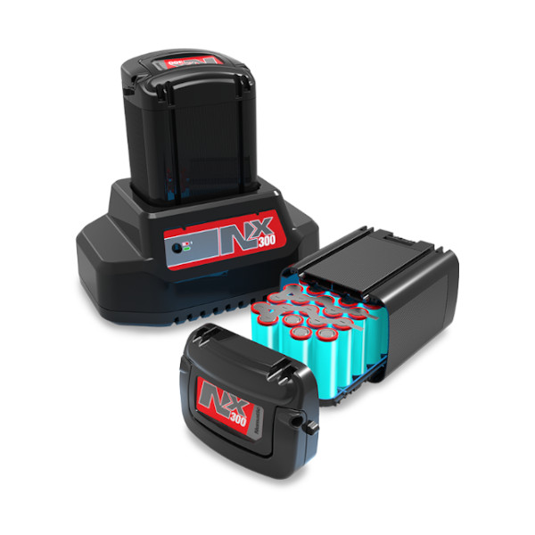 Akumulator NX300 do Numatic TTB1840NX-R Twintec Akumulator NX300 z ładowarką stosowany w maszynie do mycia podłóg Numatic TTB1840NX-R Twintec