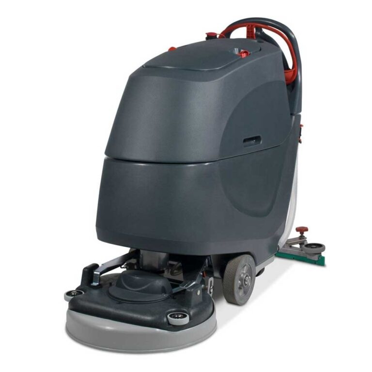 Numatic TGB6055/100 Twintec maszyna do mycia podłóg Maszyna do mycia podłóg Numatic TGB6055/100 Twintec na białym tle, widok z przodu.